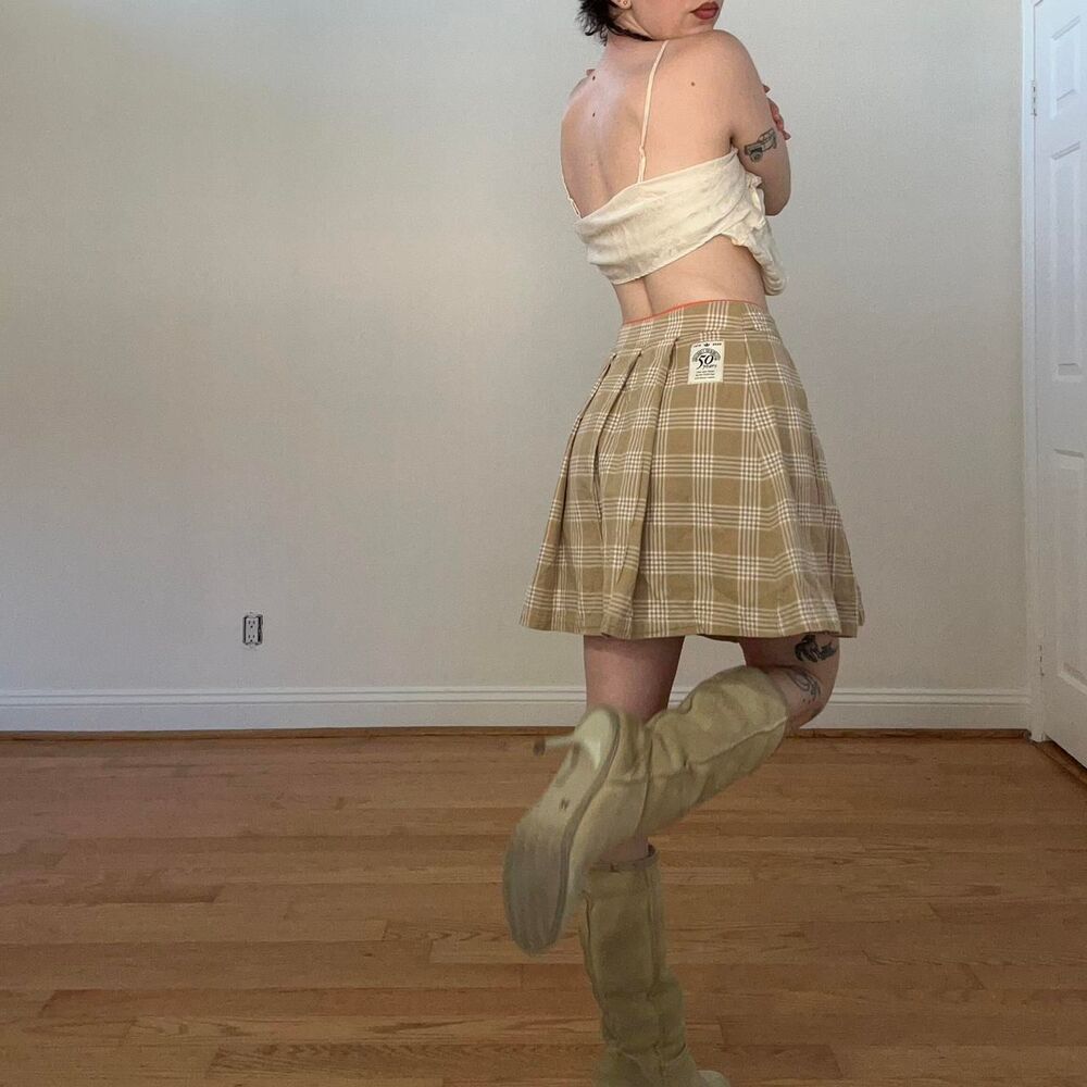 Adidas Women's Tan and Cream Skirt